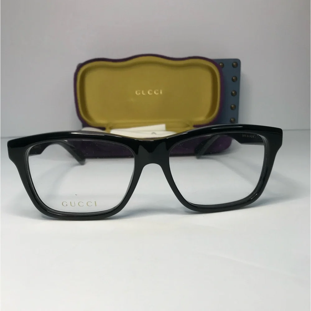 New Authentic Gucci GG1177O Eyeglasses 004 - Black - Transparent